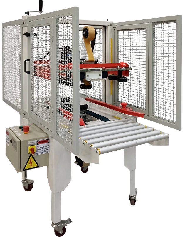 Máquina semiautomática para fita adesiva CM552 com Grades NR