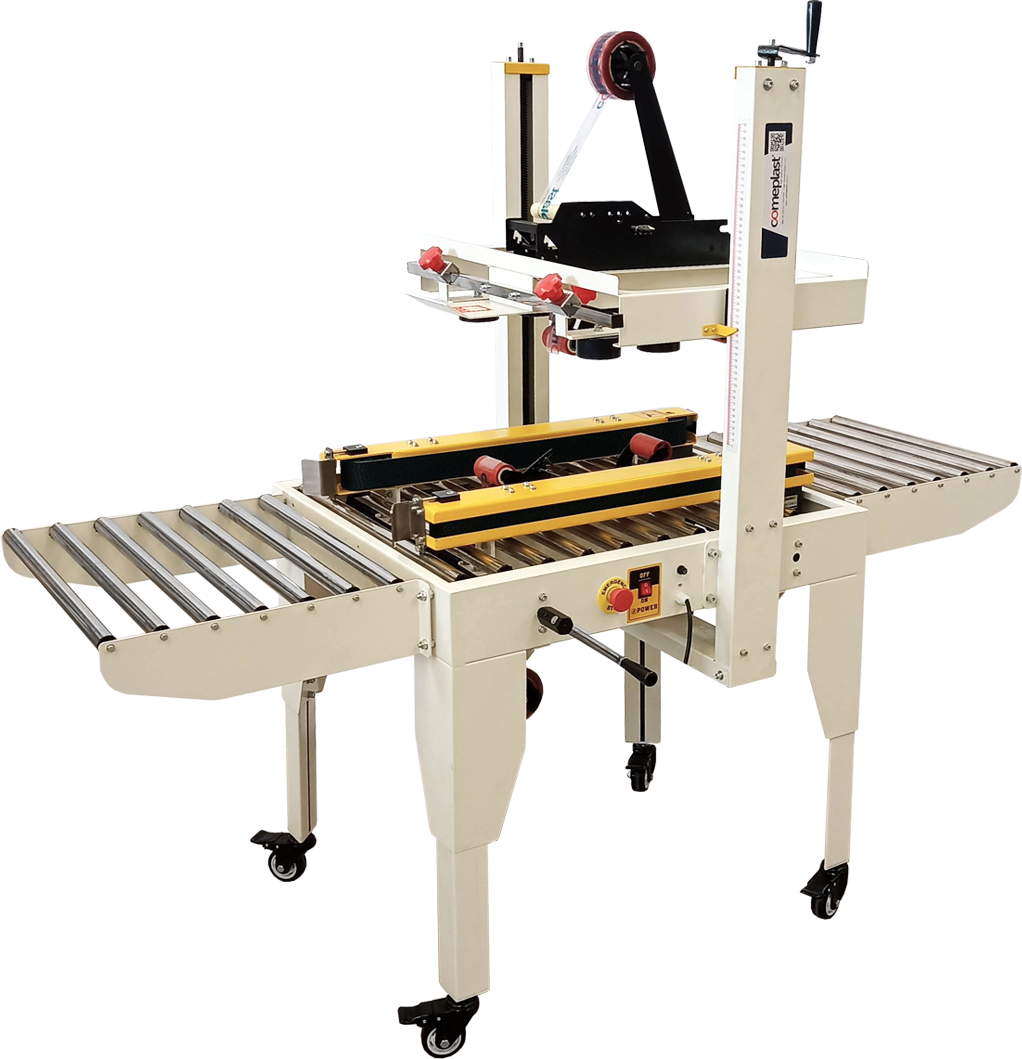 Máquina para fita adesiva semiautomática CM553 - tração lateral
