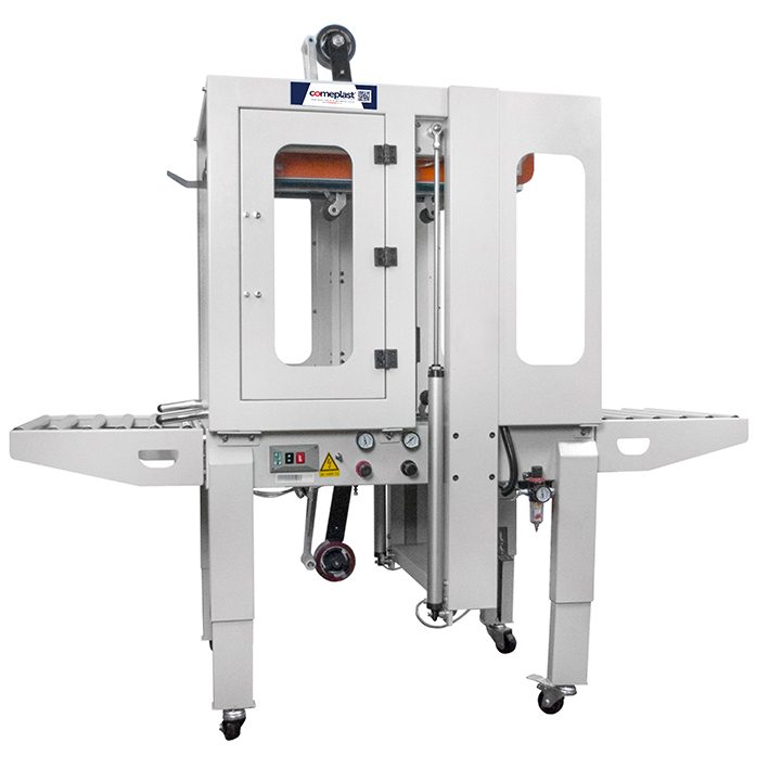 Máquina para fita adesiva automática CM553RL Tração Superior e Inferior